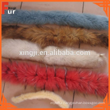 Snow on Top dyed in Two Tone color fox Fur Trim